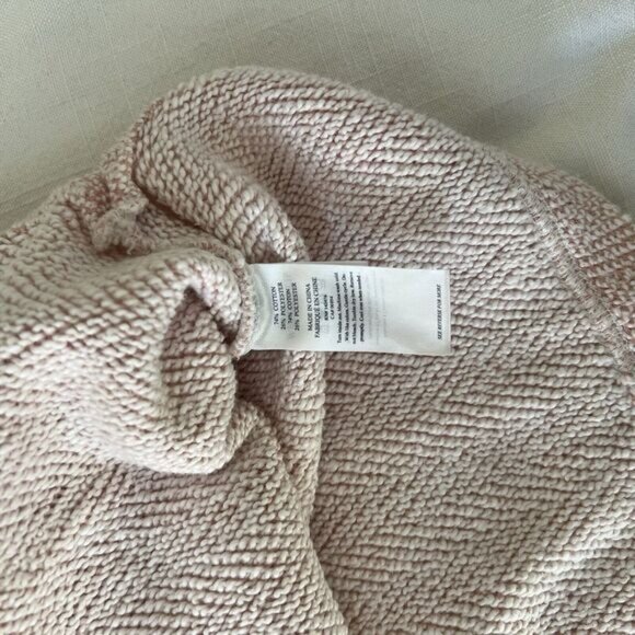 Faherty Women’s Seabrook French Terry Hoodie Textured Light‎ Pink Sz Small - Picture 11 of 12